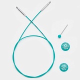 Тросик для съемных спиц Mindful, длина около 56 (80)см, заглушки 2шт, ключик, KnitPro, 36614