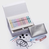 Подарочный набор "Мелодия жизни" съемных спиц "Zing", длина 13см, 8 размеров, KnitPro, 47412