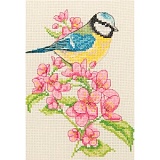 Купить недорого   Набор для вышивания Anchor "Bluetit and Blossom" 23*16см, MEZ Венгрия, AK135  в интернет магазине Фэмили хобби