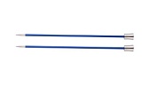 Спицы прямые "Zing" 4мм/30см, KnitPro, сапфировый (синий), 47269