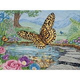 Купить недорого   Набор для вышивания Maia "3D Butterfly" 45*60см, MEZ Венгрия, 5678000-01232  в интернет магазине Фэмили хобби