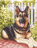 Купить недорого   Канва-страмин Royal Paris с рисунком "Belle" 47,5*37см, MEZ Венгрия, 9880142-00446  в интернет магазине Фэмили хобби