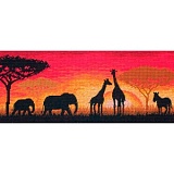 Купить недорого   Набор для вышивания Maia "African Horizon" 13*30см, MEZ Венгрия, 5678000-01187  в интернет магазине Фэмили хобби
