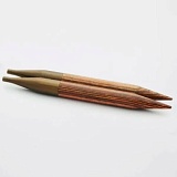 Спицы съемные "Ginger" 15мм/13см, ламинированная береза, коричневый, KnitPro, 31216