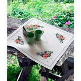 Купить недорого   Набор для вышивания Anchor: скатерть "Poppy Daisy & Bluebell Table", MEZ Венгрия, 9240000-03303  в интернет магазине Фэмили хобби